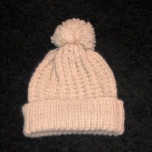Soft pink beanie